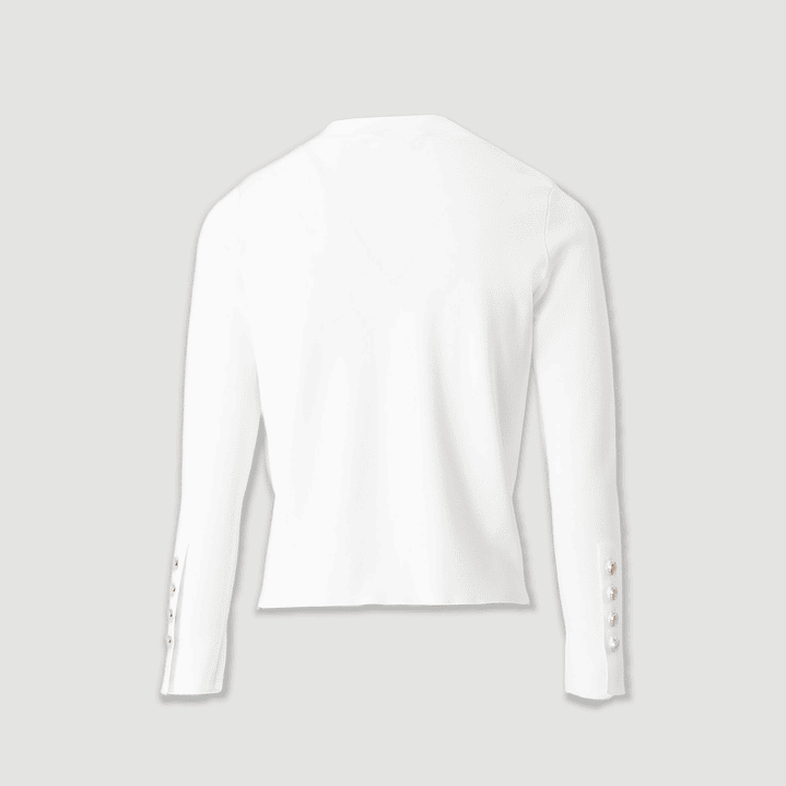 Casaco curto malha botões personalizados Ferrache 6