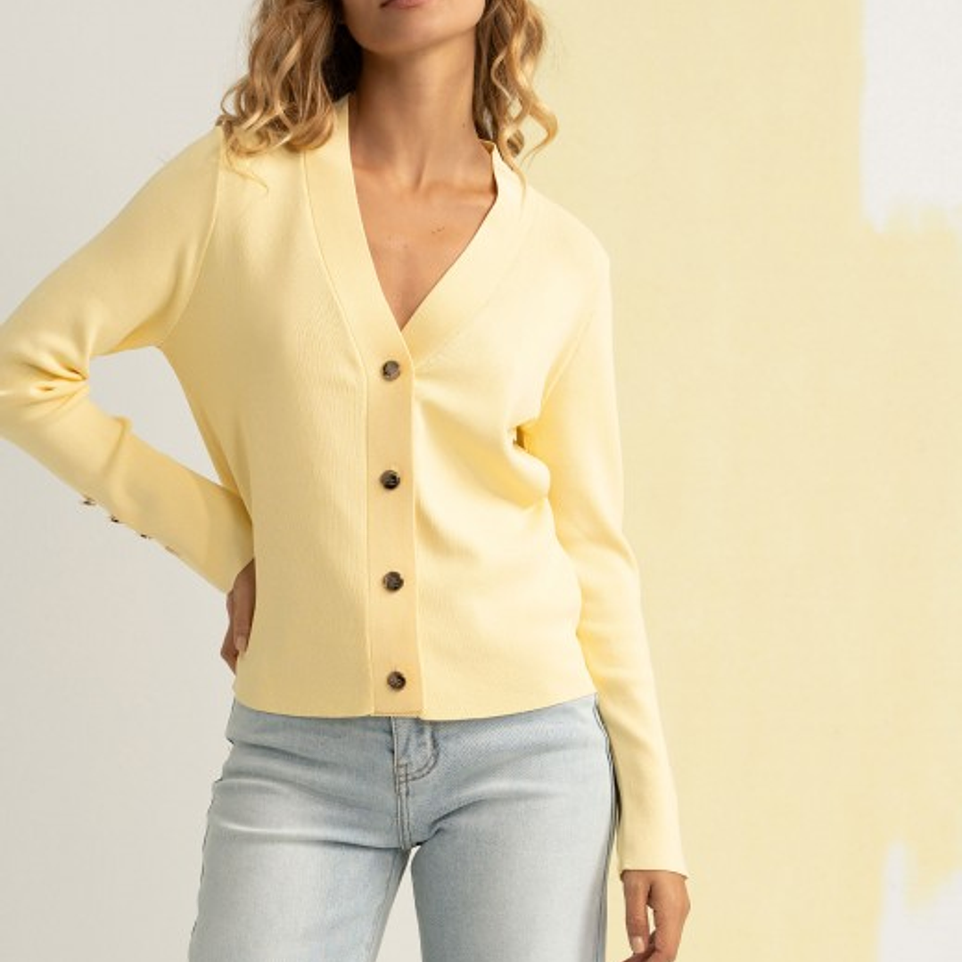 Casaco curto malha botões personalizados Ferrache 10