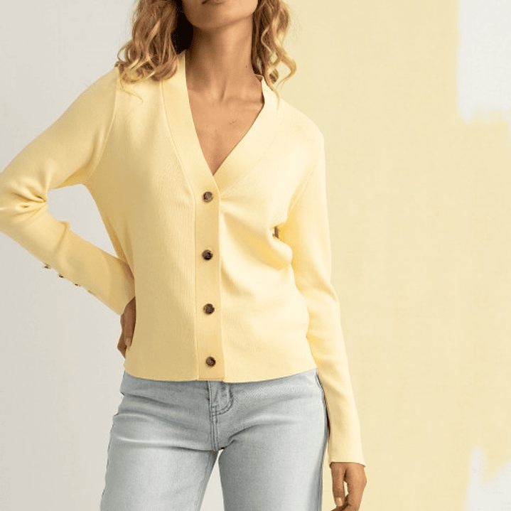 Casaco curto malha botões personalizados Ferrache 10