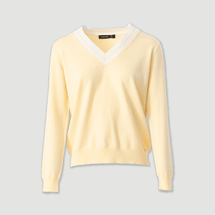 Camisola malha decote V Ferrache  