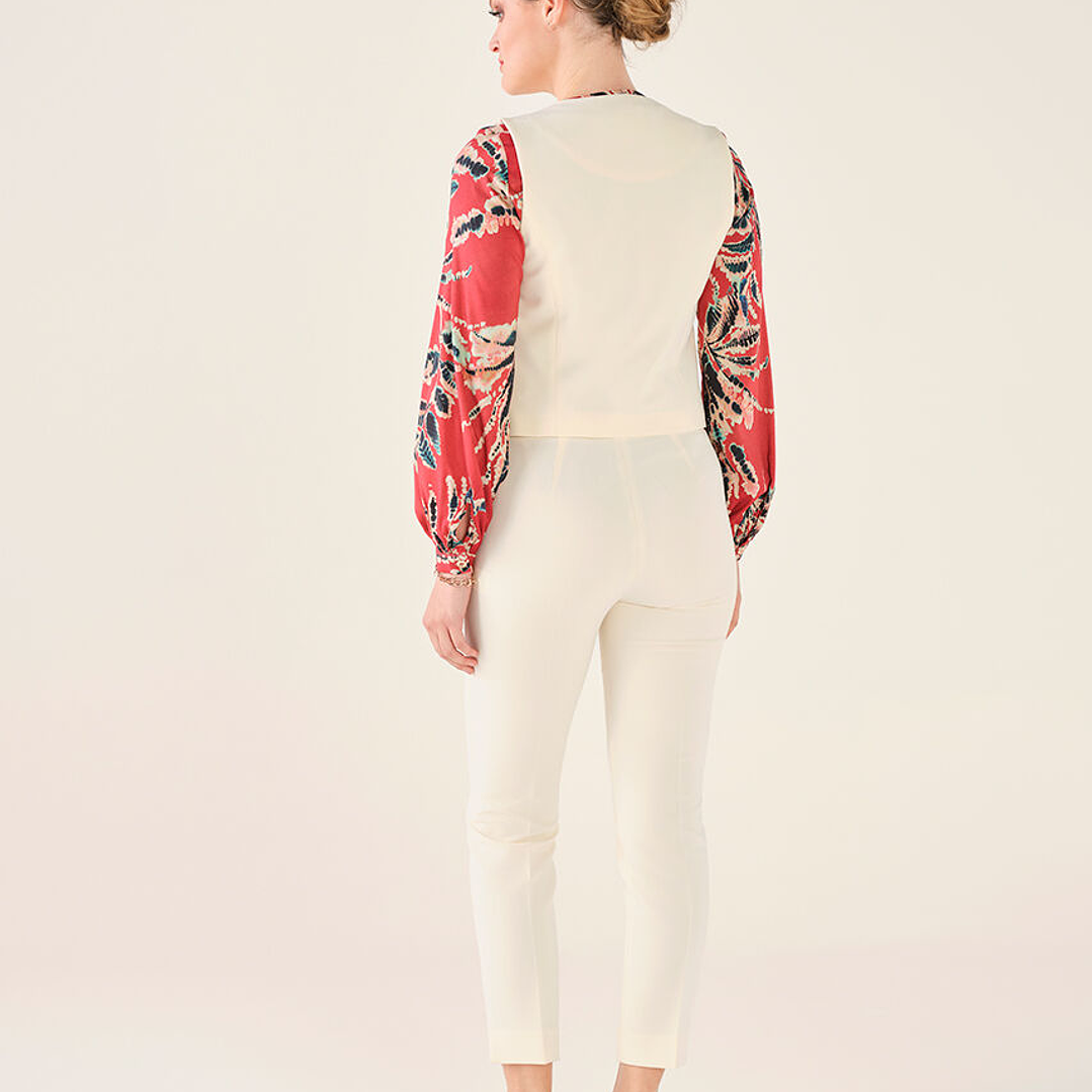 Calças clássicas com palas Cristina Barros 2