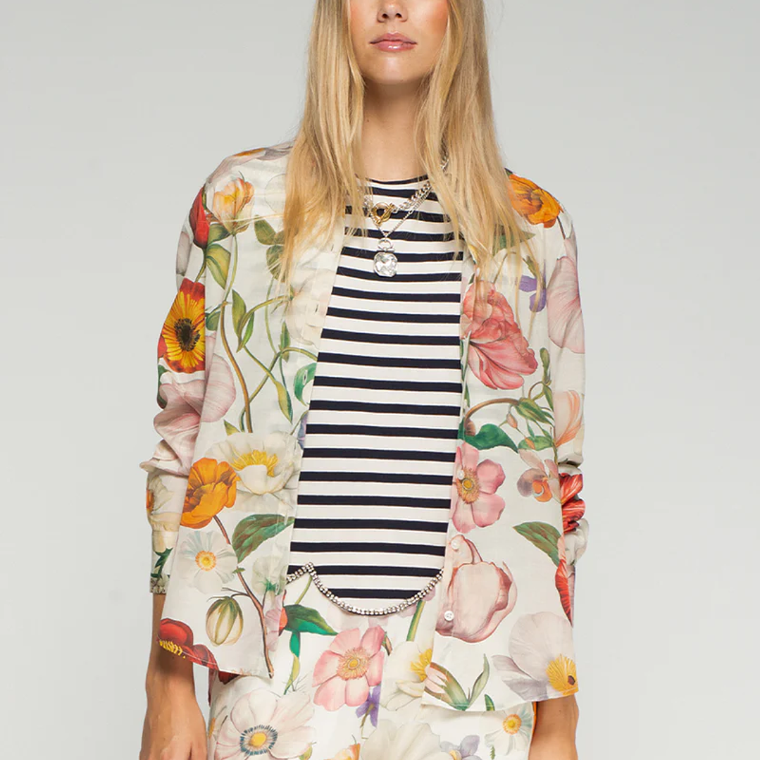 Camisa estampada flores XL Vilagallo 1