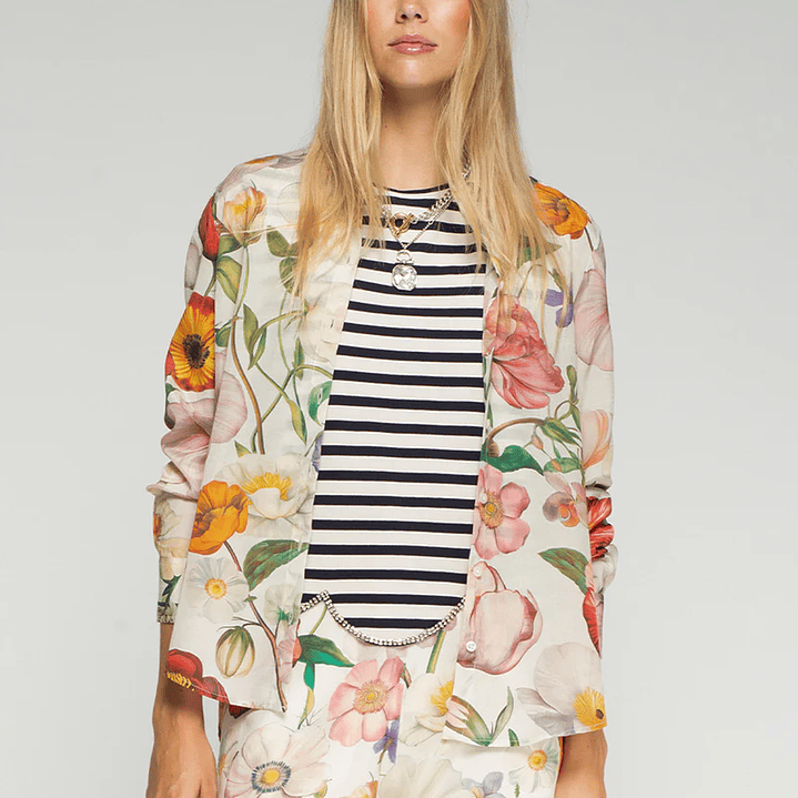 Camisa estampada flores XL Vilagallo 1