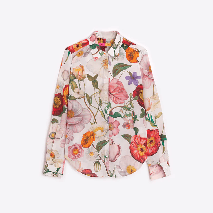 Camisa estampada flores XL Vilagallo 3