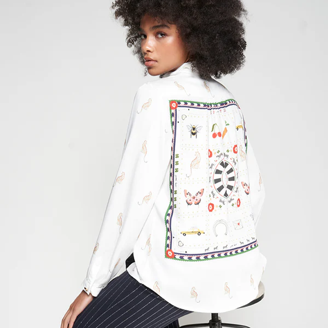 Camisa hípica print costas Vilagallo 1