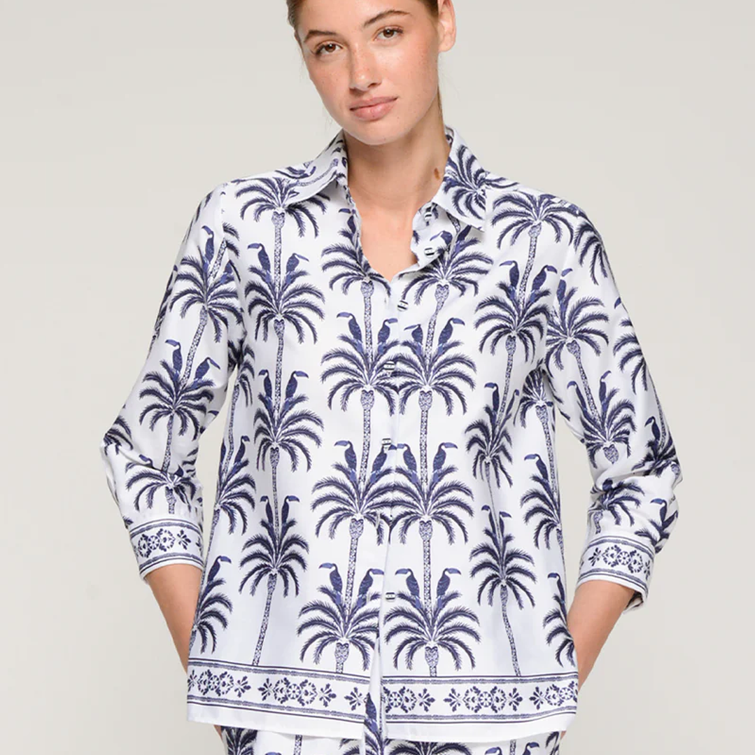 Camisa branca Vilagallo tucanos palmeiras  1