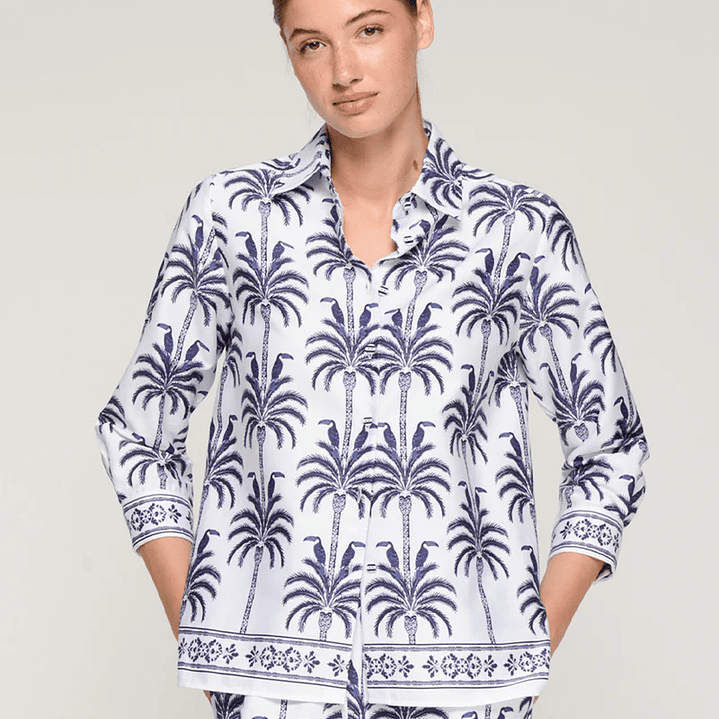 Camisa branca Vilagallo tucanos palmeiras  1