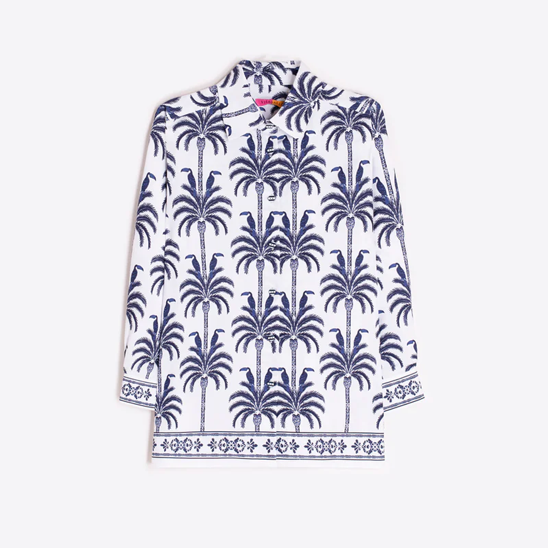 Camisa branca Vilagallo tucanos palmeiras  3