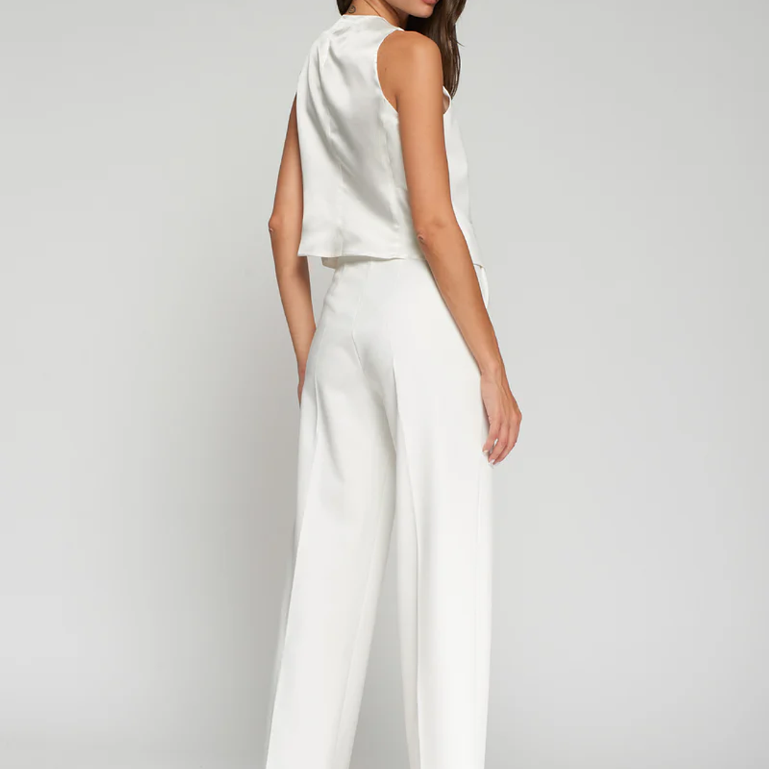 Calças brancas malha fina Vilagallo 2