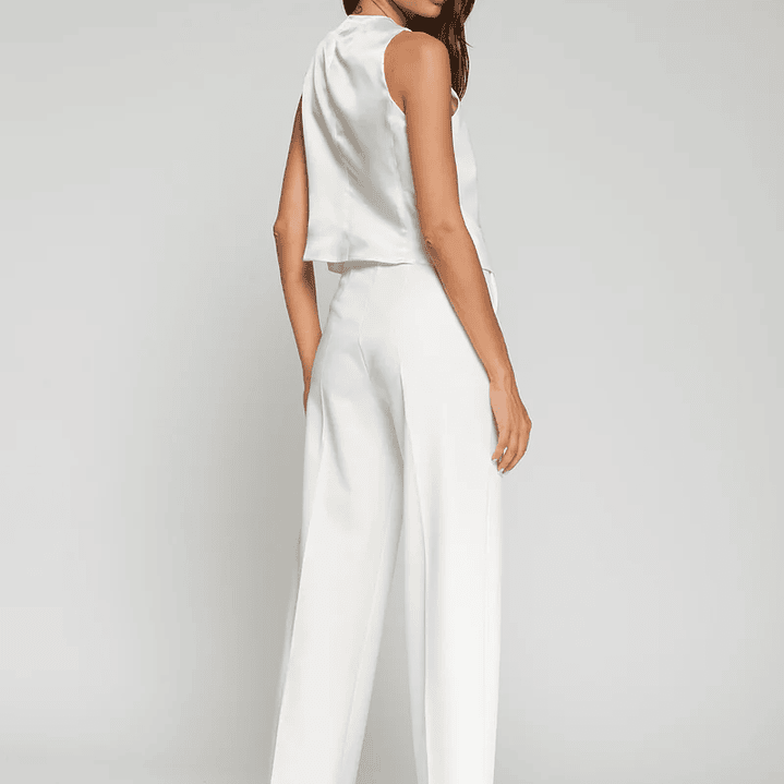 Calças brancas malha fina Vilagallo 2