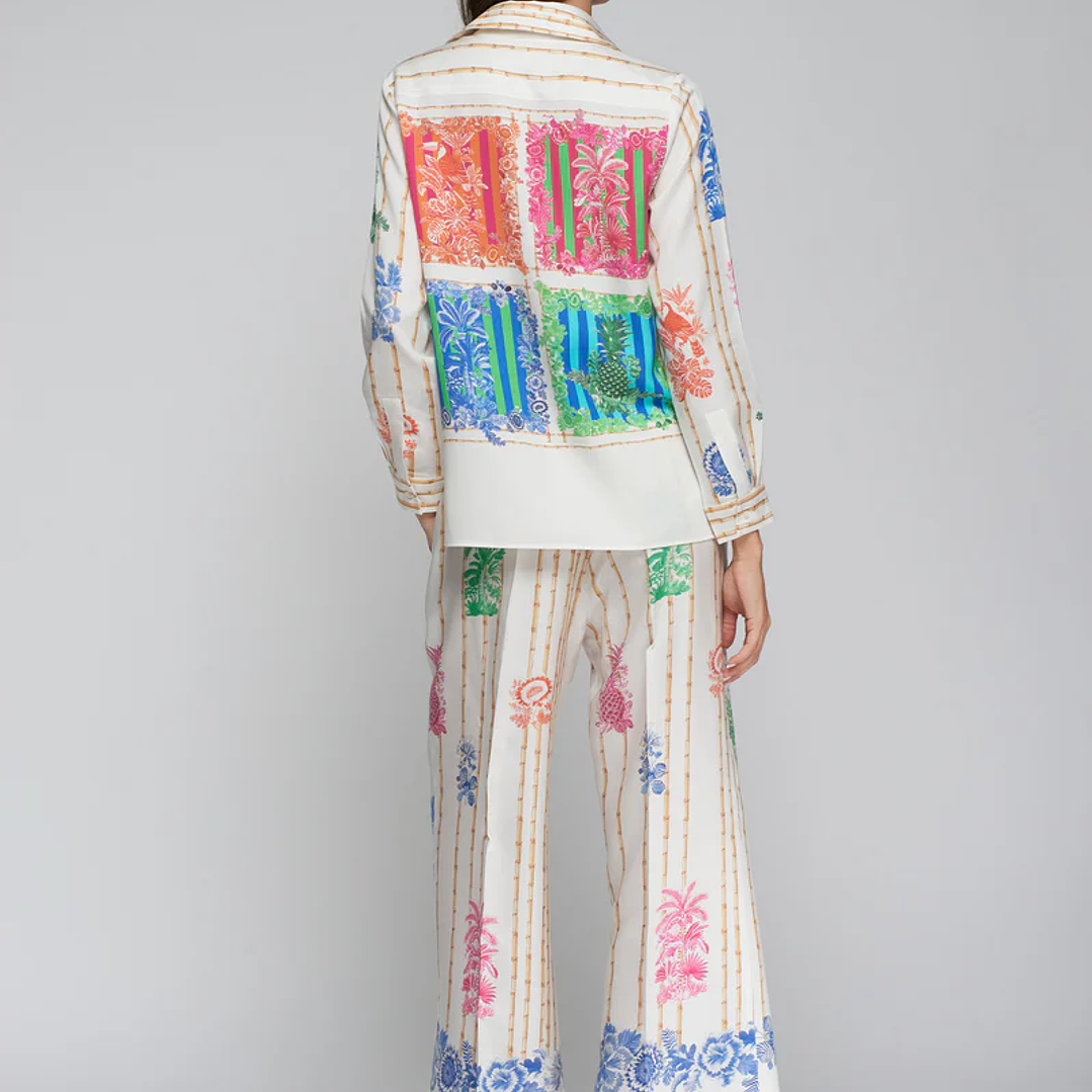 Calças estampada Vilagallo 1