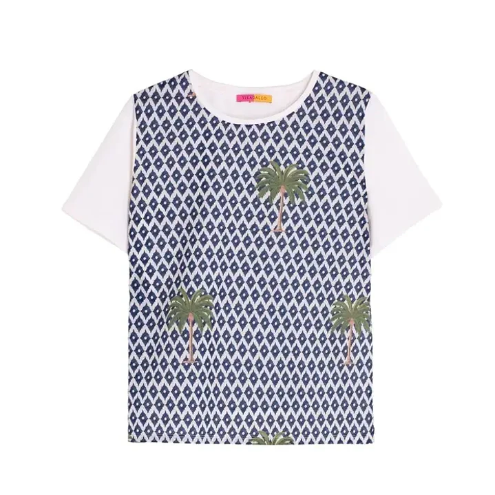 Vilagallo Camiseta Tora Ikat Palmera 3