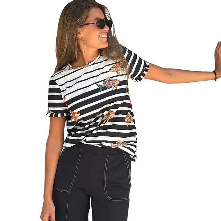 T-shirt essential em algodão premium Vilagallo 4