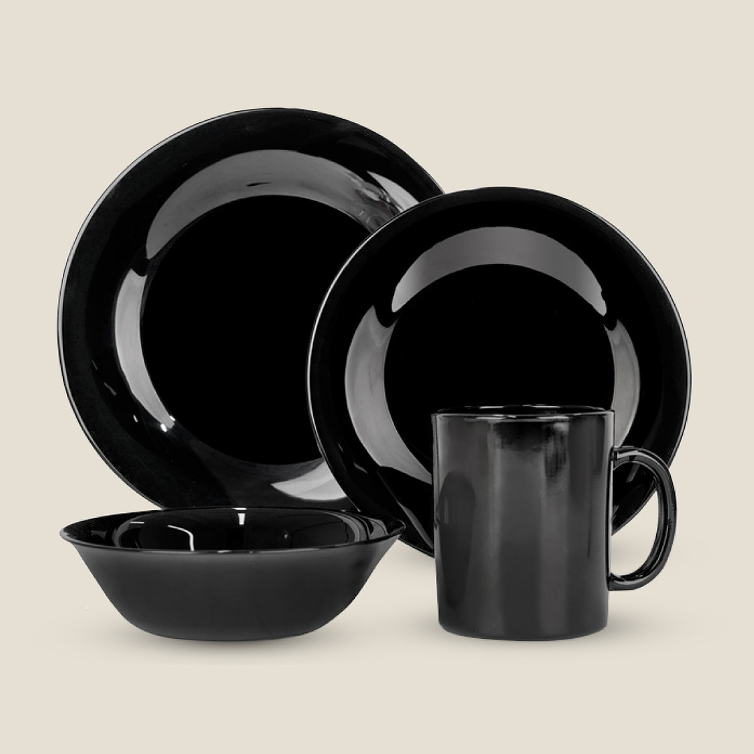 Set de Vajilla Vidrio Opal 16 pz - COMBO X 3 UN 2