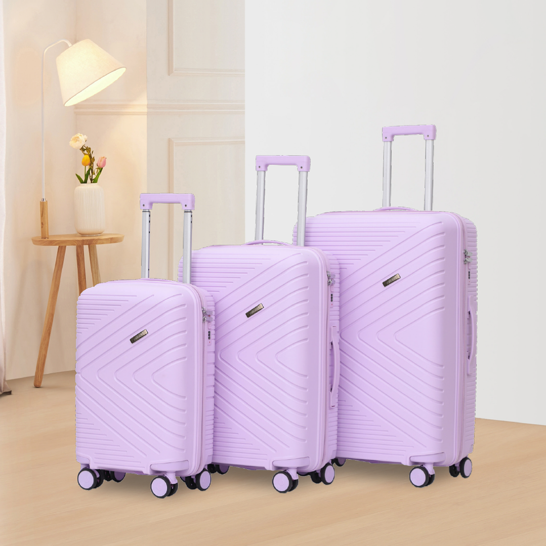 Valija Lila Set x 3  - 20. 24 y 28