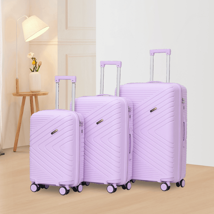 Valija Lila Set x 3  - 20. 24 y 28