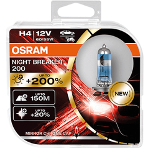 Bombillo H4 OSRAM NIGHT BREAKER 200