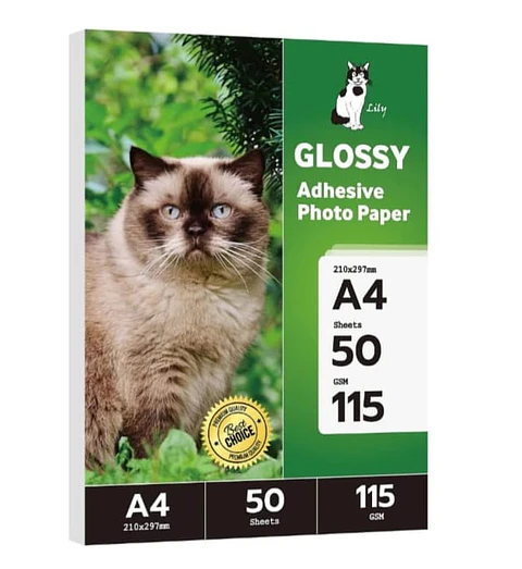 PAPEL ADHESIVO A4 115 GRS 50 HOJAS 