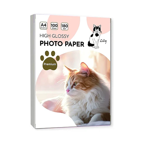 PAPEL FOTOGRAFICO A4 DE 180 GRS 100 UNIDADES