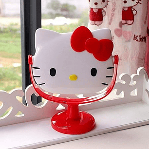 ESPEJO KITTY ROJA