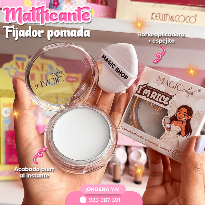 Fijador matificante de arroz 1