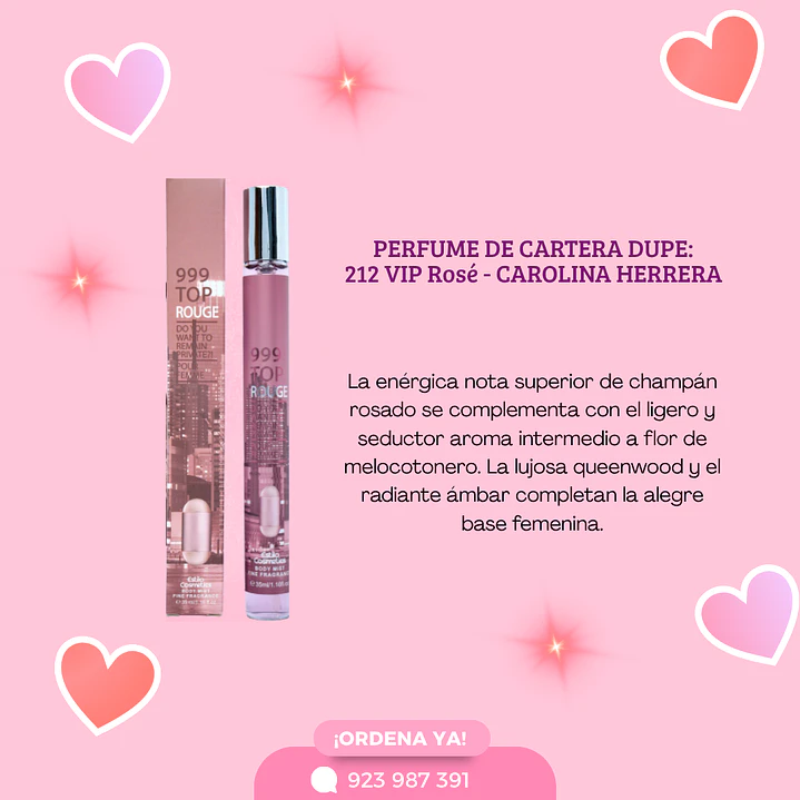 PERFUME DE CARTERA 212 VIPE 1