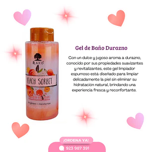 GEL DE BAÑO DURAZNO