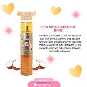 body mist shimmer coconut shine