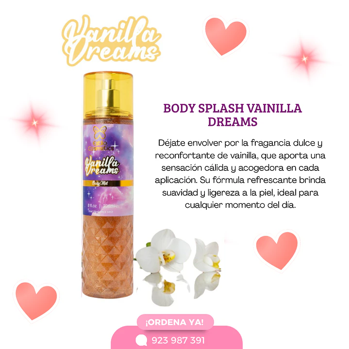 body mist shimmer vainilla dreams 1