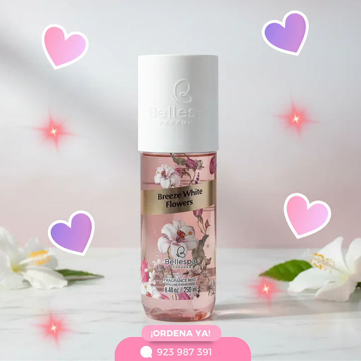 BODY MIST BREEZE WHITE FLOWERS 1