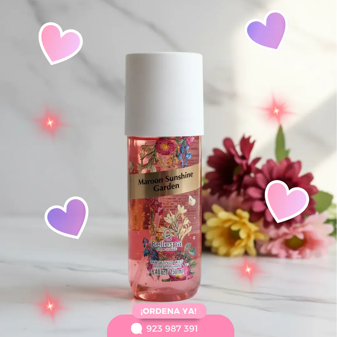 body mist maroon sunshine garden 1