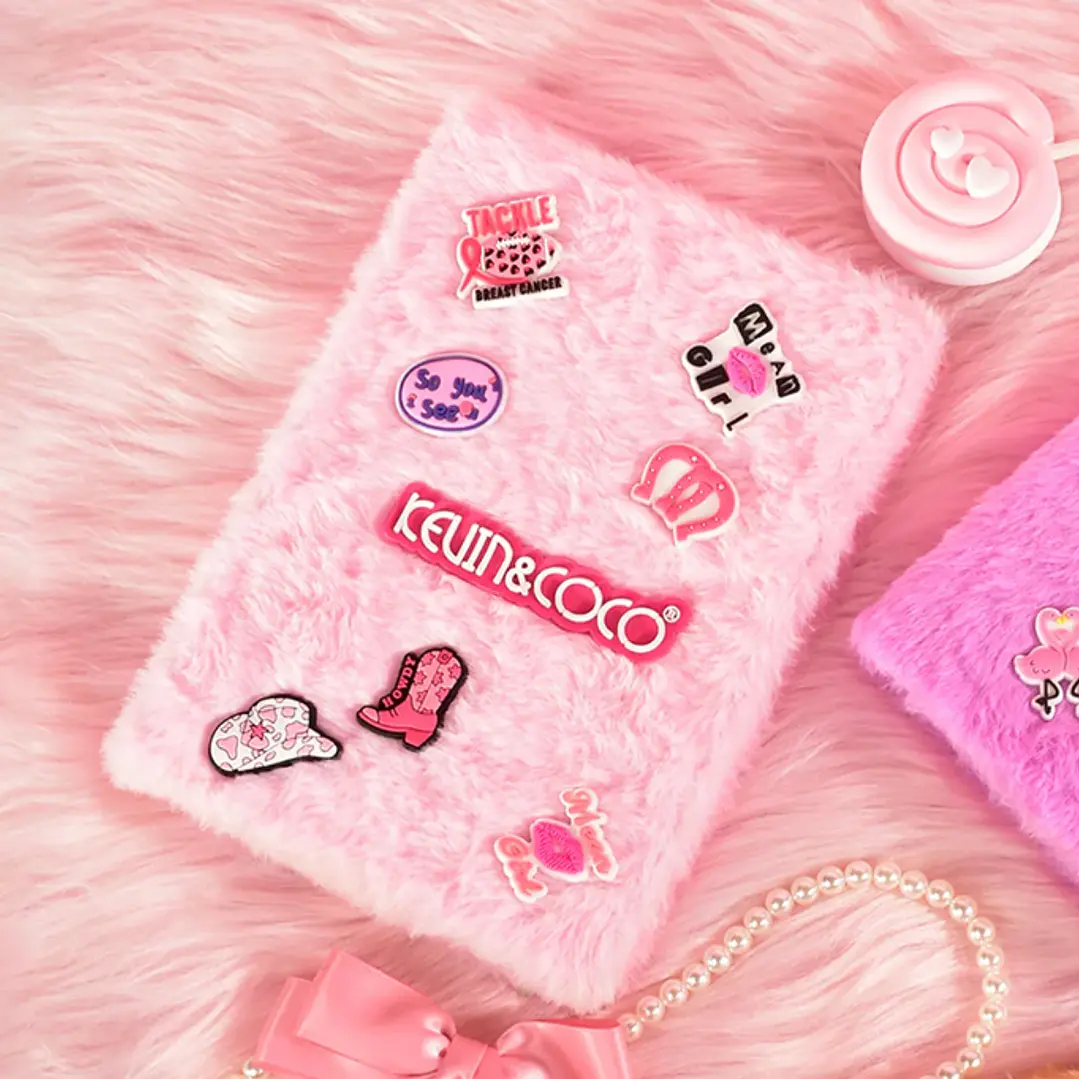 PALETA PELUCHE ROSA KEVIN Y COCO 1