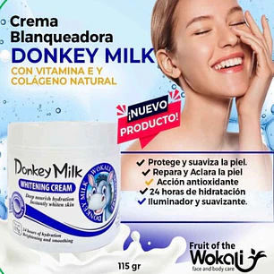 Crema aclaradora facial leche de burra