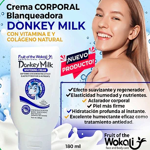 crema aclaradora corporal leche de burra