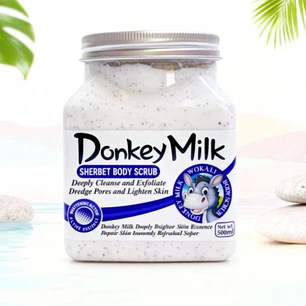 exfoliante corporal aclarador leche de burra