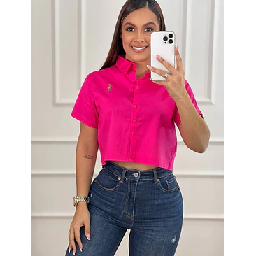 BLUSA OVERSICE Manga Corta Tallas Única  8
