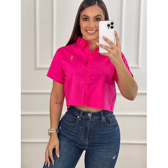 BLUSA OVERSICE Manga Corta Tallas Única  8