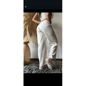 Pantalón Ancho Imitación Pana  5