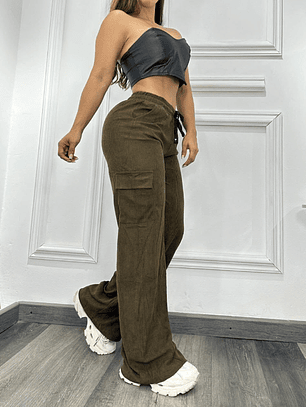 Pantalón Cargó Imitación Pana 