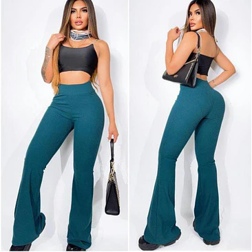 Pantalón Bota Campana Rib Acanalado  5
