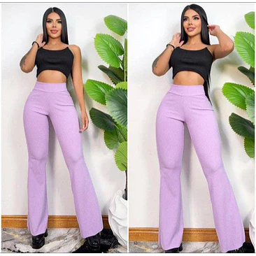 Pantalón Bota Campana Rib Acanalado  2