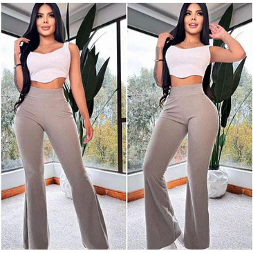 Pantalón Bota Campana Rib Acanalado  3