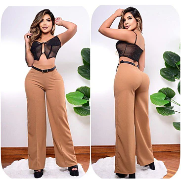 Pantalón Palazzo Correa Talla Única  6
