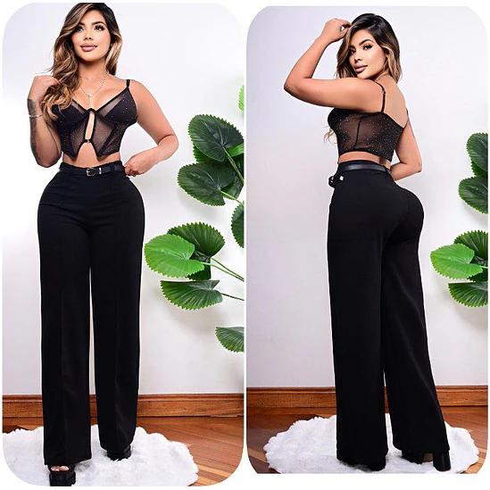Pantalón Palazzo Correa Talla Única  7