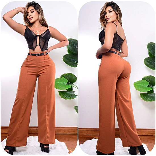 Pantalón Palazzo Correa Talla Única  10