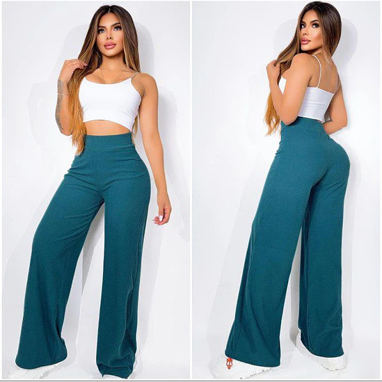 Pantalón Ancho Rib Acanalado  6
