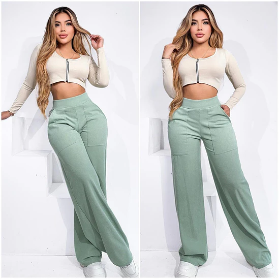 Pantalón Ancho Pana Licrada  1
