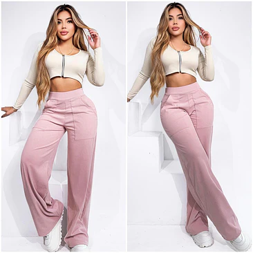 Pantalón Ancho Pana Licrada  3