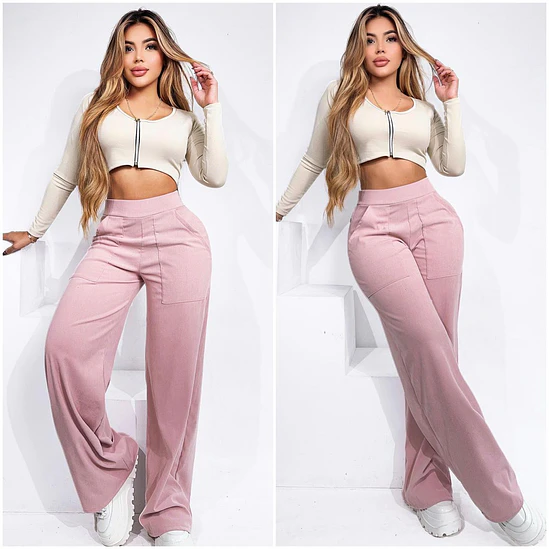 Pantalón Ancho Pana Licrada  3