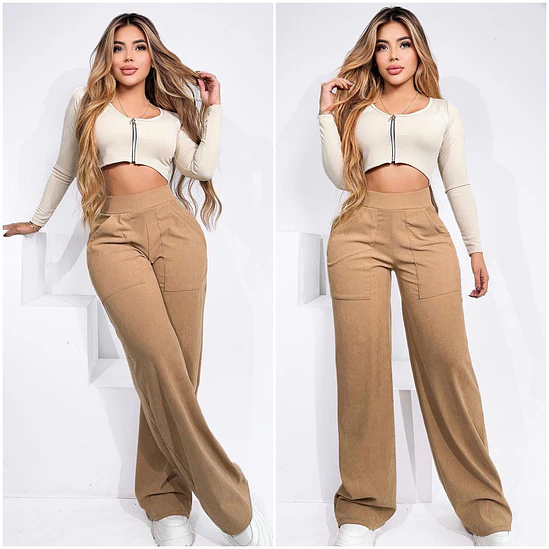 Pantalón Ancho Pana Licrada  6